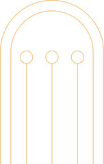 Wall Mural - abstract monoline element