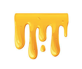 Wall Mural - bee honey dripping, flowing, leaking down. gold amber liquid fluid with streams and drops. molten ca