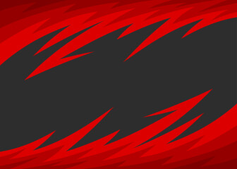 Aufkleber - Abstract background with curved spike pattern and with some copy space area