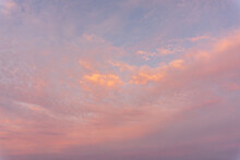 Gentle Pink Sky At Dawn