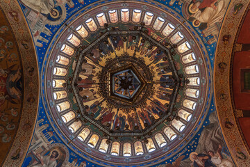 romanian orthodox holy trinity cathedral is world known for its magnificent interiors, almost comple