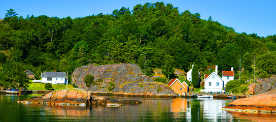 Wall Mural - Norway. A resort city Kristiansand. The sixth-largest city in Norway.