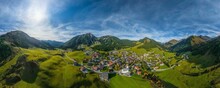 360° Panoramablick Auf Berwang Im Tiroler Außerfern