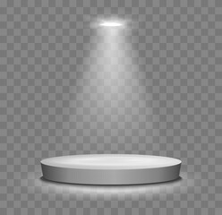 Aufkleber - Spotlight Shines on the Stage. Vector illustration