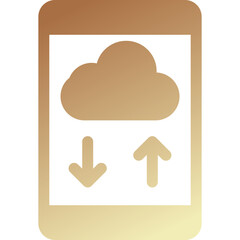 Sticker - Cloud Computing Icon