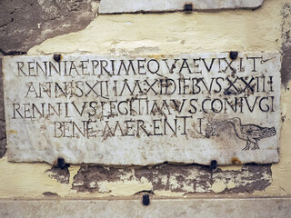 Poster - santa maria in trastevere church stone