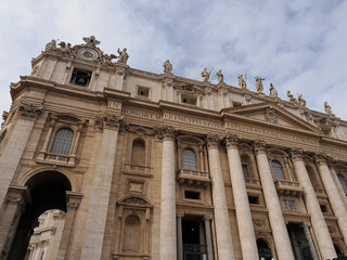 Wall Mural - saint peter cathedral vatican city rome exterior view