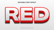 © abdularis - editable 3d text, red text effect