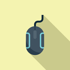 Poster - Interface mouse icon flat vector. Web button. Software app