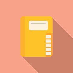 Poster - Web folder icon flat vector. Computer interface. App download