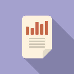 Poster - App data icon flat vector. Web interface. Photo message