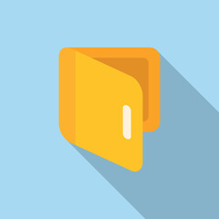 Poster - Mail folder icon flat vector. Contact interface. Internet app