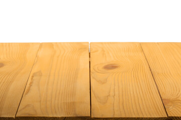 Canvas Print - Empty wooden planks like table, background