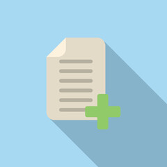 Poster - Plus data icon flat vector. Web interface. Business app