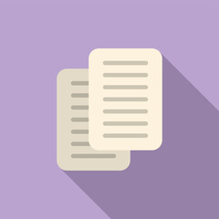 Poster - Paper digital icon flat vector. Window interface. Box message