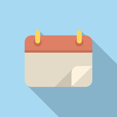 Poster - Calendar icon flat vector. Computer interface. Use button