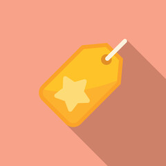 Poster - Sale tag icon flat vector. Computer interface. User internet