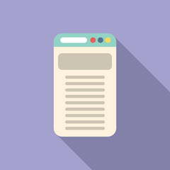 Poster - Web interface icon flat vector. Internet address. Email design