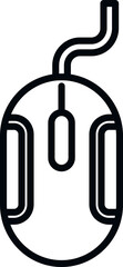 Poster - interface mouse icon outline vector. web button. software app