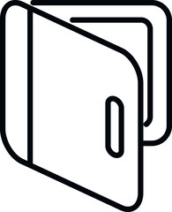 Poster - mail folder icon outline vector. contact interface. internet app