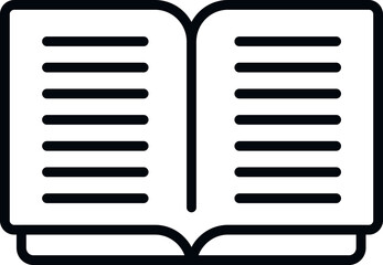 Poster - contact book icon outline vector. web interface. software app