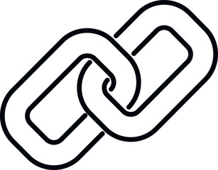 Poster - Computer chain icon outline vector. Frame interface. Internet user