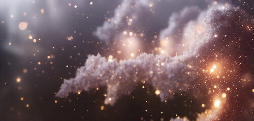 Poster - abstract background with light bokeh and texture. backdrop with copy space, graphic elements for des