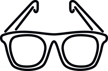 Poster - Scientist glasses icon outline vector. Lab research. Medical science