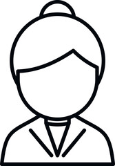 Sticker - Lab scientist icon outline vector. Medical research. Science test