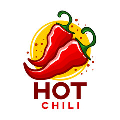 Poster - Modern hot chili pepper logo