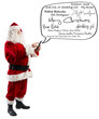 © alphaspirit - santa claus sends greeting messages by smartphone