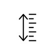 height icon vector design templates