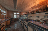 Fototapeta  - Old abandoned chemical laboratory