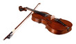 Violin with Bow, Isolated