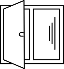 Poster - Window Icon Vector Illustration Design Template on whitebackground. 