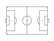 A football pitch also known as a foot ball field, soccer field or soccer pitch for Art Illustration, Apps, Website, Pictogram, Infographic, News, or Graphic Design. Format PNG