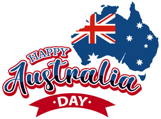 Sticker - Happy Australia Day Banner