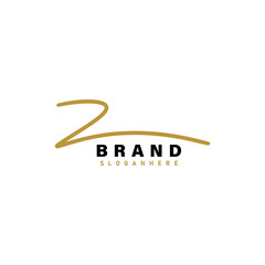 Canvas Print - Branding identity corporate logo z design vector