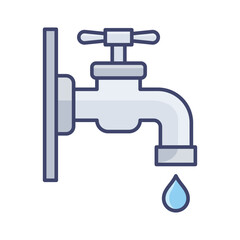 water tap icon vector design template in white background