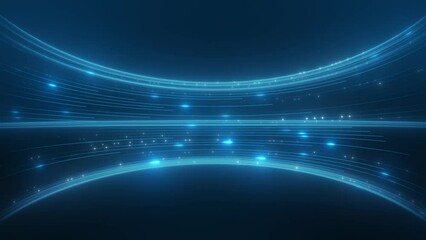 Neon digital line flow seamless loop animation background