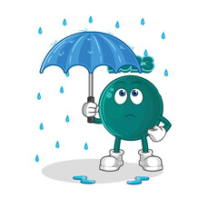 Canvas Print - 2023 holding an umbrella illustration. character vector