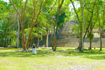 Sticker - Cahal Pech mayan ruins