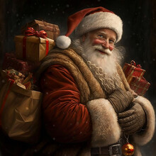 Santa With Gifts
