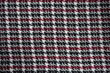 Backdrop - thick black, red and white woolen twill fabric