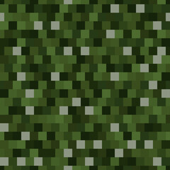 Canvas Print - abstract seamless pattern with green colored chaotic square tiles