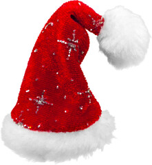 Canvas Print - Red Santa Hat isolated on white background