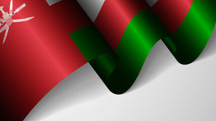 EPS10 Vector Patriotic background with flag of Oman. An element of impact for the use you want to make of it.