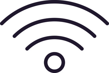 Fototapete - Connection and communication concept. Modern outline sign for web sites, apps, adverts, shops, banners. Editable stroke. Vector line icon of internet connection