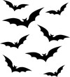 Flying Bats Cutfile, cricut ,silhouette, SVG, EPS, JPEG, PNG, Vector, Digital File