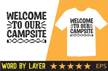 Wall Mural - Camping vector t shirt design